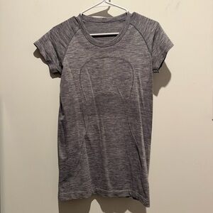 LuLuLemon Swiftly Tech Short Sleeve Top. Grey. Size 8. EUC.